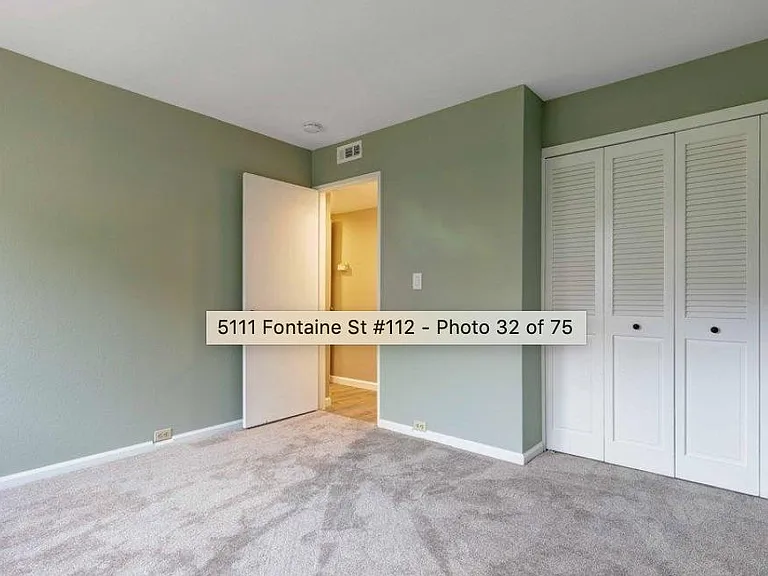 Second bedroom and closet.