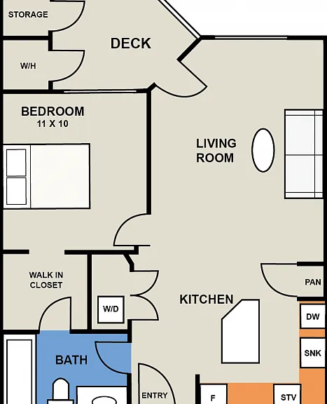 The Daybreak 1 Bedroom/1 Bath The Daybreak 1 Bedroom/1 Bath