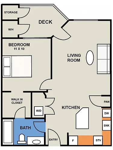 Floor plan The Daybreak - East