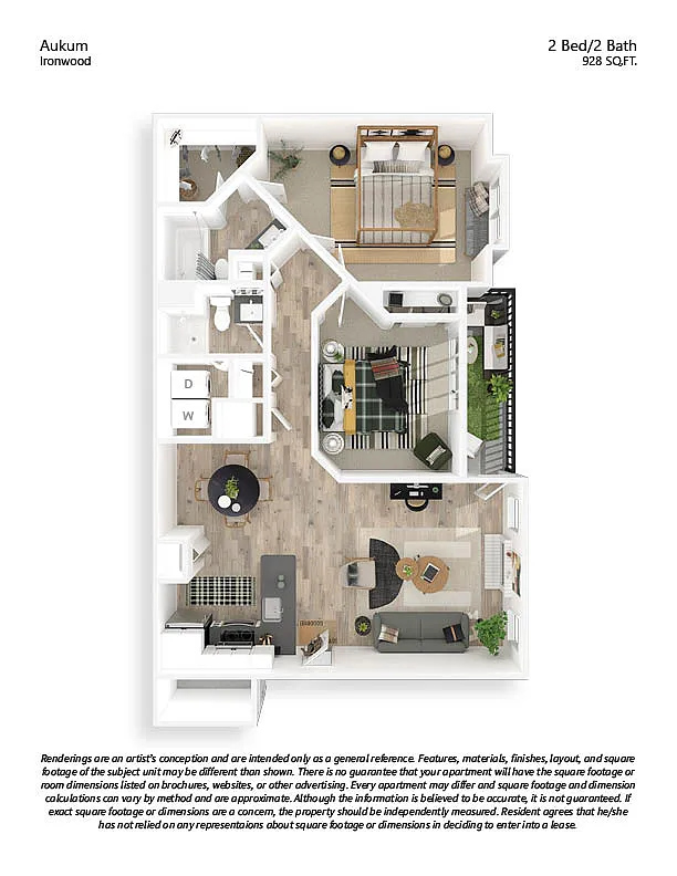 Floor plan 2x2 Premium