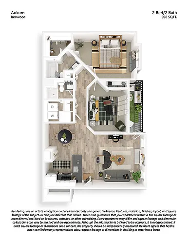 Floor plan 2x2 Classic
