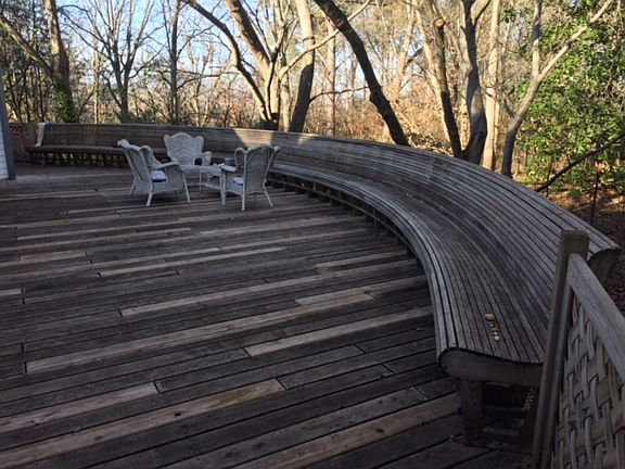 1000 sq ft cedar deck