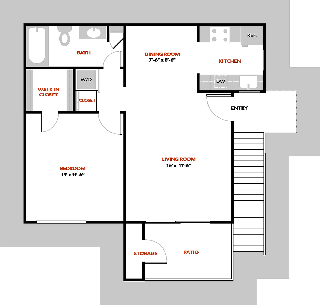 Floor plan Plan 1A