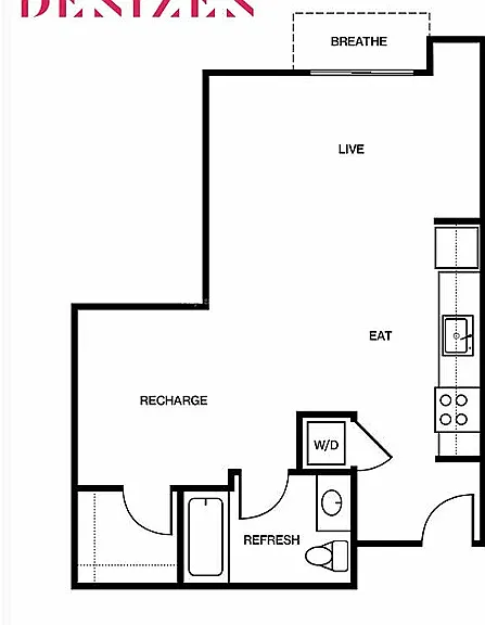 1E - 691 SQFT 1E - 691 SQFT