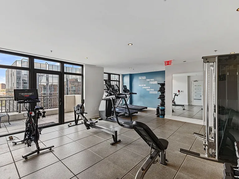 Fitness Center with strength training equipment