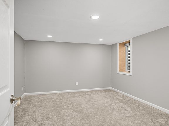 Expansive lower level bedroom