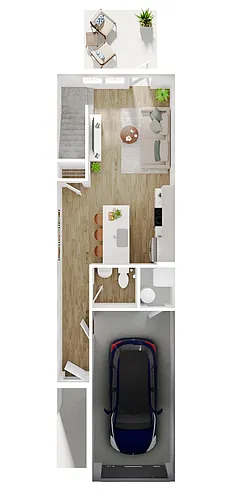 Floor plan Pursuit 2 x 2.5
