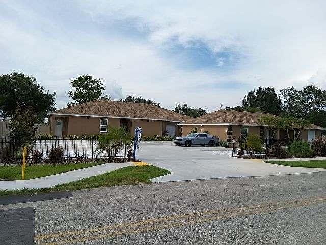 Front of townhomes