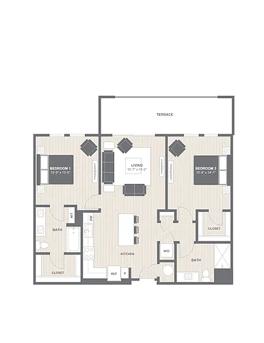 Floor plan C-C2