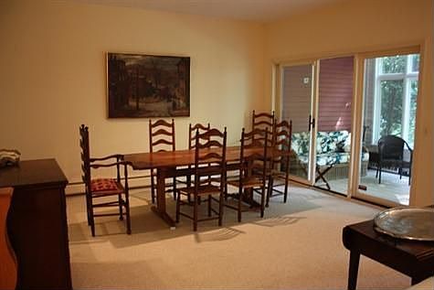 Dining area with view to sunroom