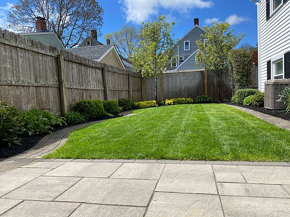 Back Yard view. 
Patio for Lower Unit