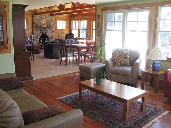 View from Garden room to Great room.