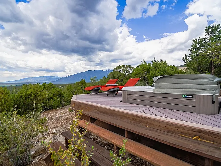 Hot tub deck looking north