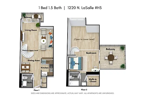 Floor plan One Bedroom