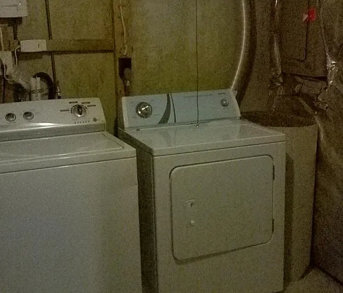 Full-sized washer-dryer.
