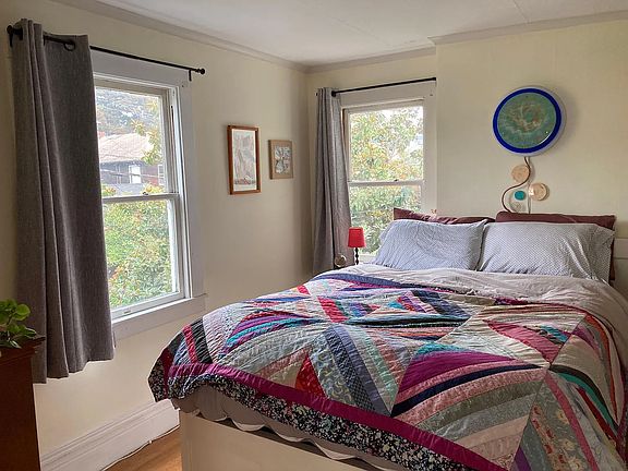 East + south-facing windows Bedroom 1