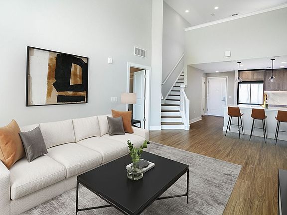 Signature Collection living room with hard surface flooring