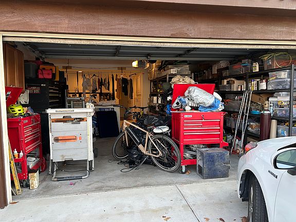 We share the garage. At a price of $100 per month.