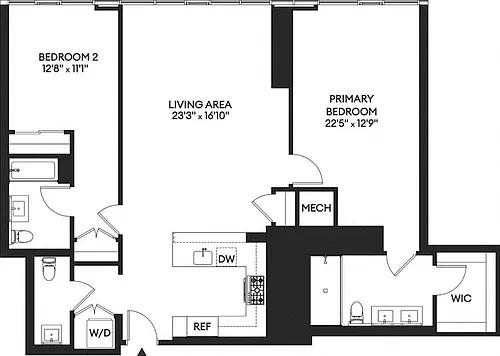 Floor plan 2J