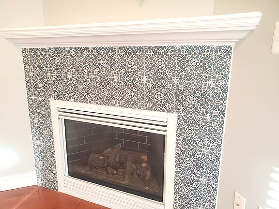 Fireplace in living room