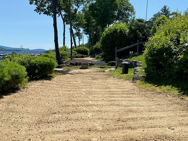 Community sandy private beach