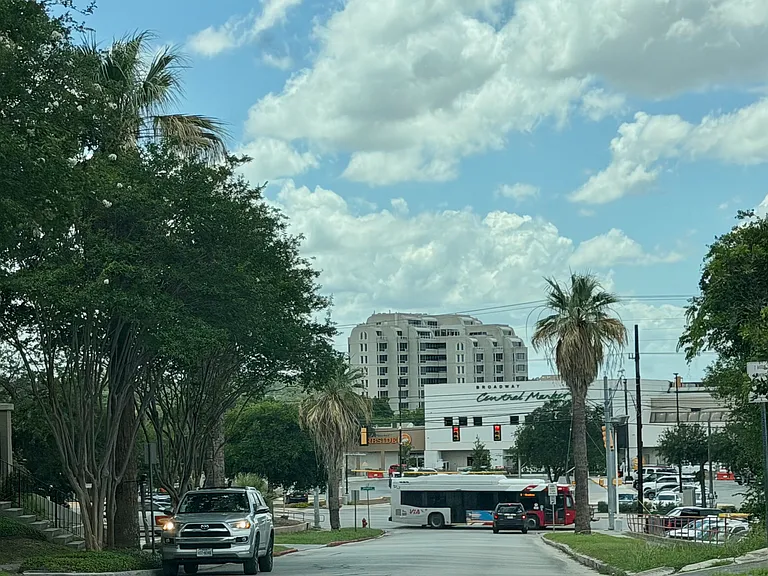 Directly up the street from Central Market