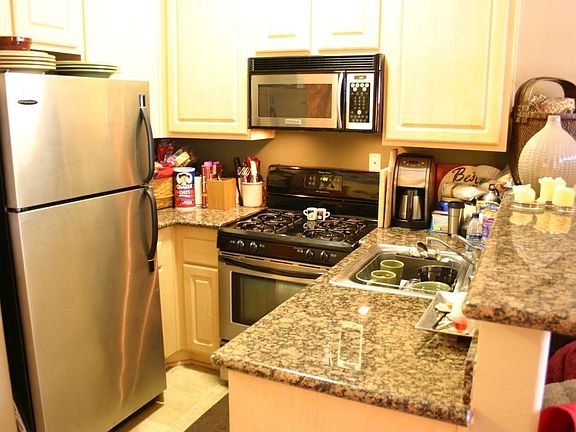 Granite countertops with Stainless Steel appliances