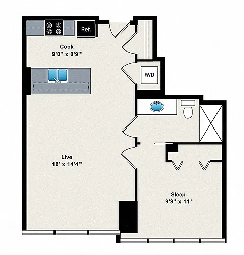 Floor plan A14 - 504