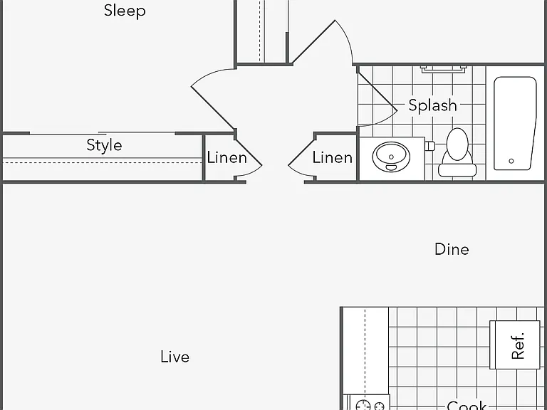 Park | 2-Bedroom Floorplan Park | 2-Bedroom Floorplan
