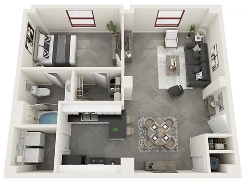 Floor plan A1E