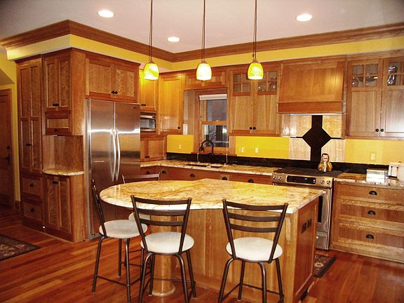 Fine cherry cabinetry w/ striking granites, state of the art conveniences.