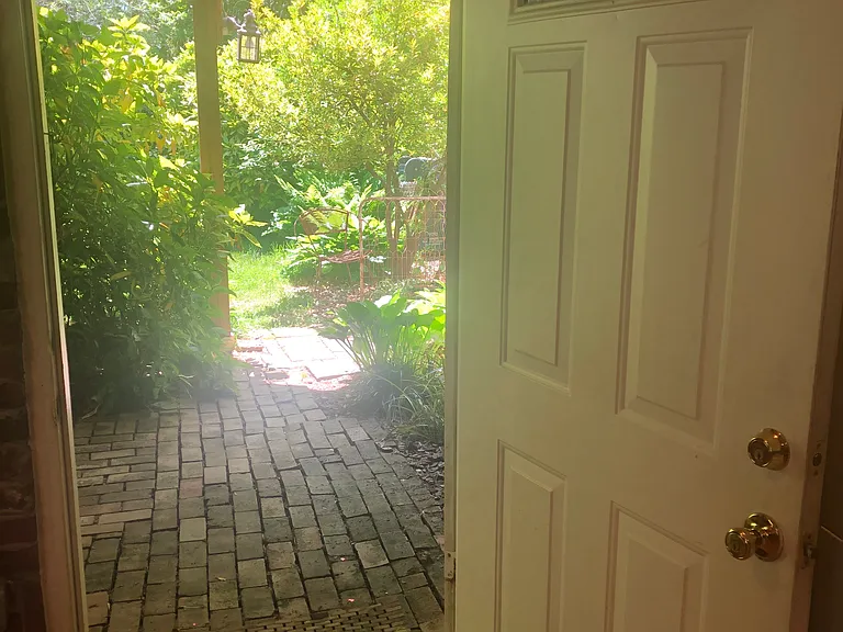 Back door lower level patio entrance to in-law suite.