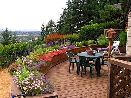 Back deck, looking north