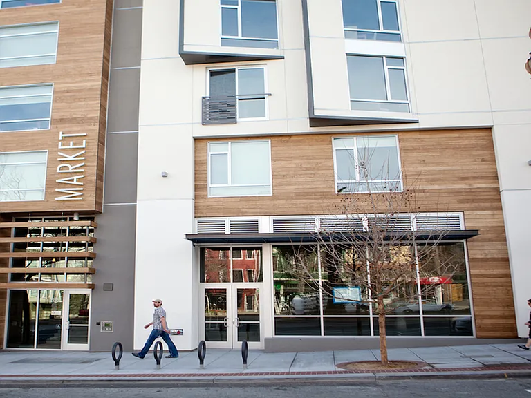 Front leasing office entrance