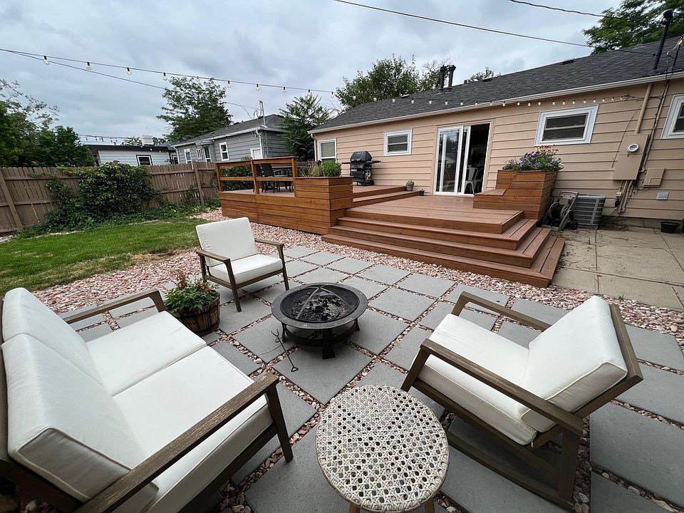 Private deck and patio