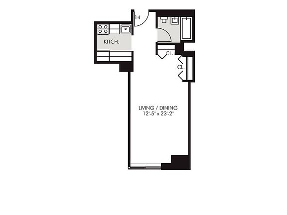 2nd image of 45 Wall St APT 1514