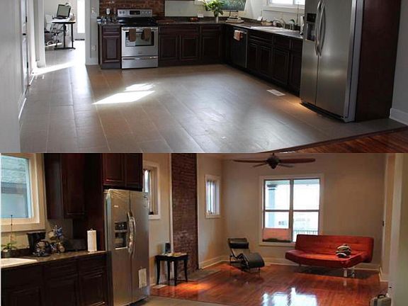 Open kitchen/living space