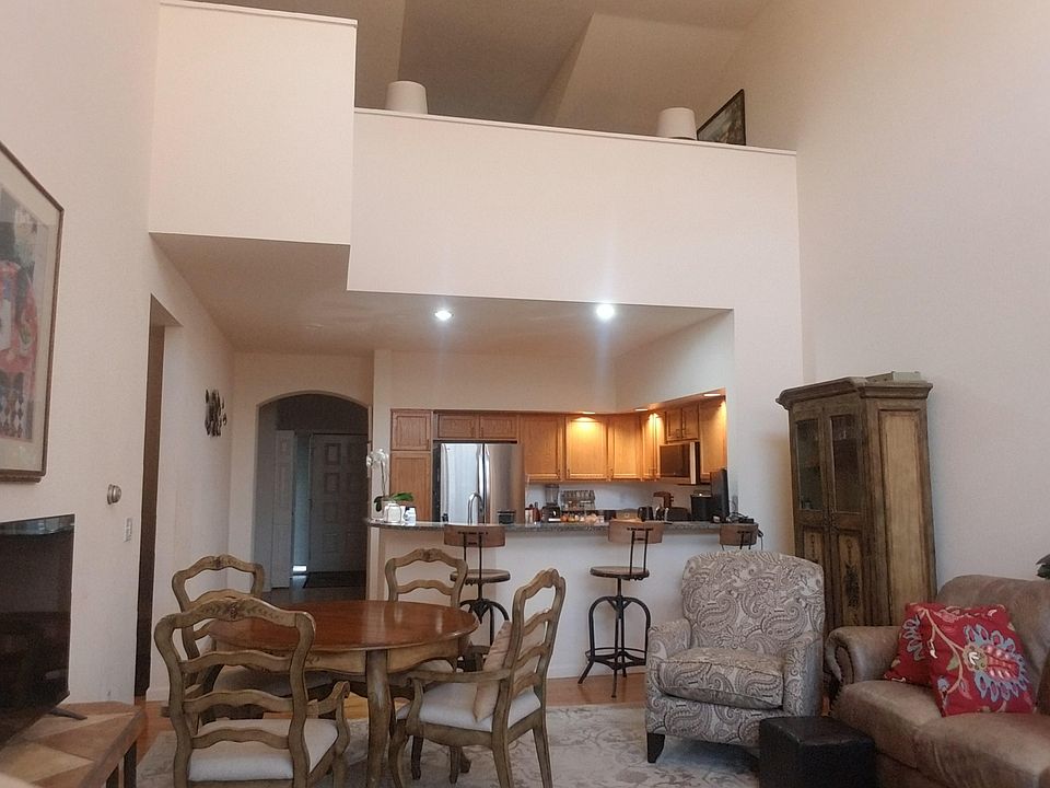Kitchen to dining area. Loft is rented separately.