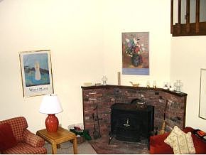 living room/wood burning stove