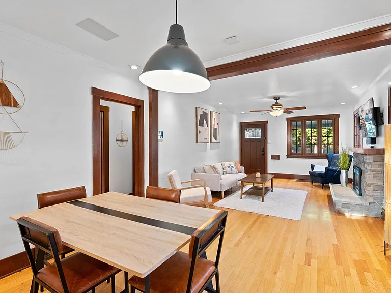 Main floor open plan living/dining/kitchen