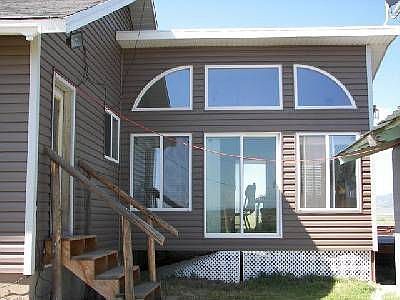 Sunroom in rear of home