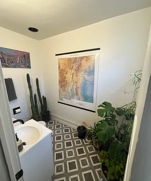 Main house downstairs half bathroom off the den
