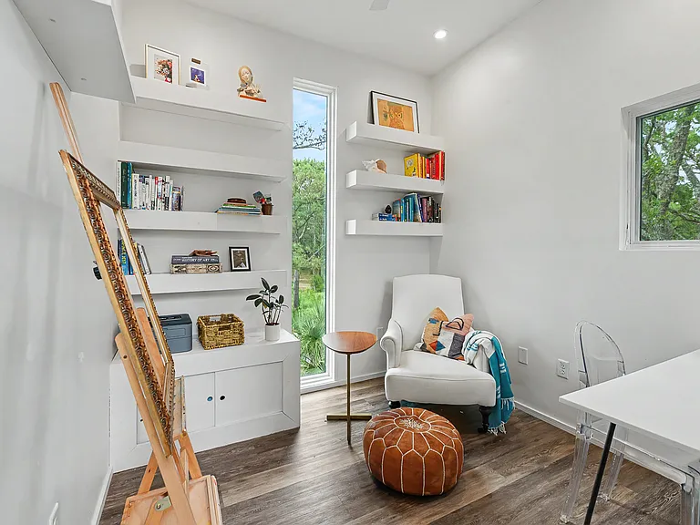 Exterior office room/reading room/music room/man cave just across from main entrance to home
