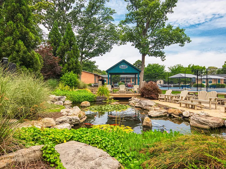 A Koi Pond in our Serenity Garden