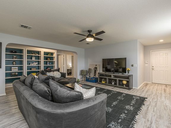 Living Room, hall w/built-in