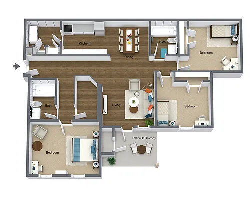 Floor plan The Ellington