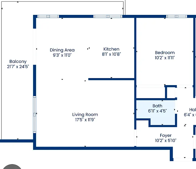 1x1 Floorplan 1x1 Floorplan