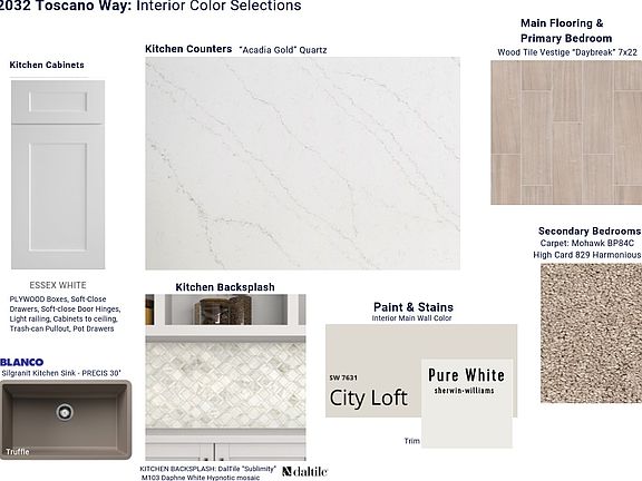 Interior Color Selections