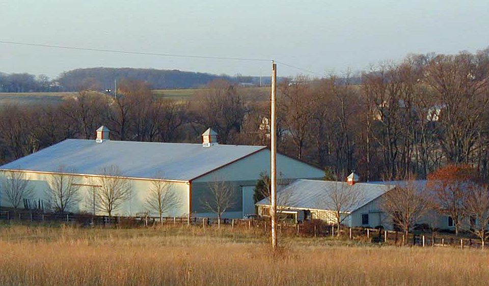 Barn & riding arena