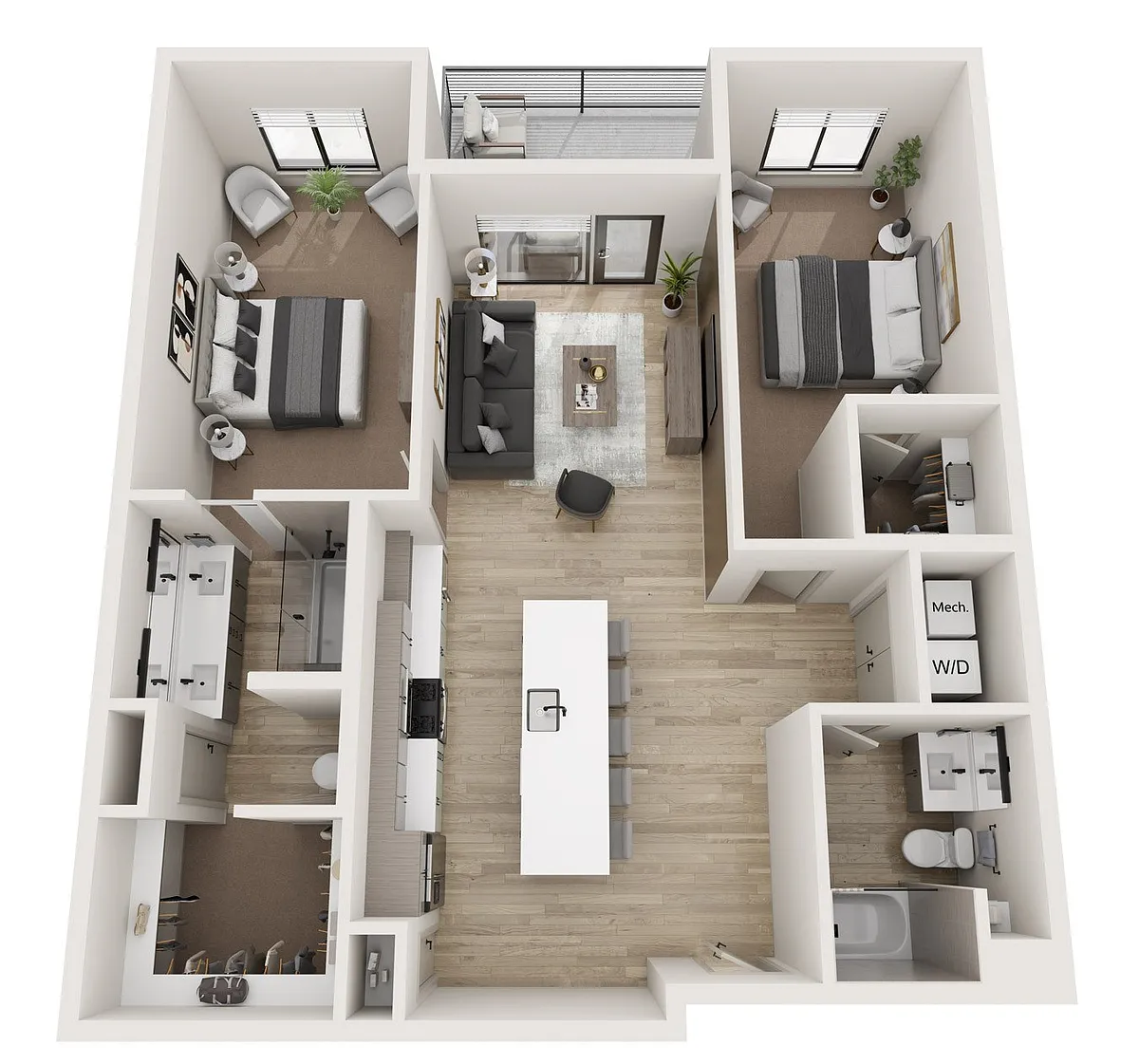 Floor plan 2X2 B6